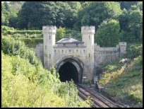 The Brighton line gothic tunnel entrance -&n